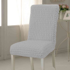 Set 6 huse creponate universale pentru scaun Silver