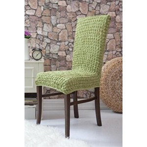 Set 6 huse creponate universale pentru scaun Verde