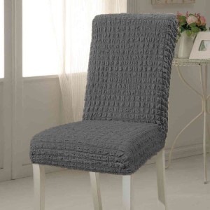 Set 6 huse creponate universale pentru scaun Antracit