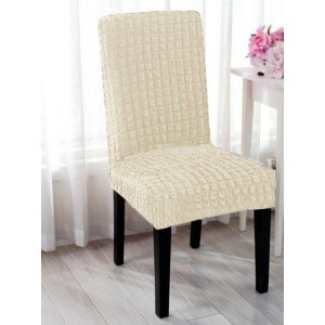 Set 6 huse creponate universale pentru scaun Natural