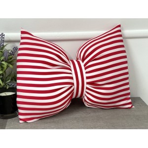 Perna funda decorativa cu dungi alb-roz inchis AFC33