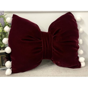 Perna funda decorativa din catifea grena cod AFC1