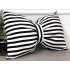 Perna funda decorativa cu dungi alb-negru cod AFC5 [2]
