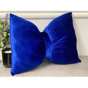 Perna funda decorativa din Catifea Albastra cod AFC16