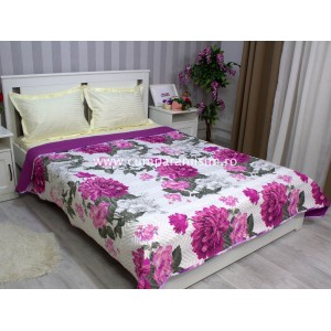 Cuvertura matlasata pentru pat dublu cu doua fete, 210x210, cod CVI19