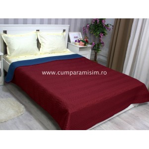 Cuvertura matlasata pentru pat dublu cu doua fete, 210x210, cod CVI2