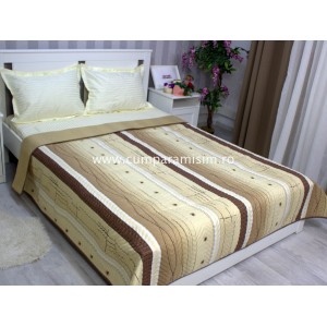 Cuvertura matlasata pentru pat dublu cu doua fete, 210x210, cod CVI21