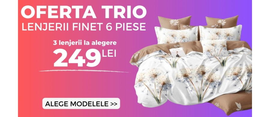 oferta trio lenjerii finet 249 lei