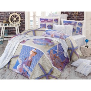 Lenjerie de pat King 3D Digital Hobby Home din bumbac 100% poplin Ocean