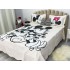 Cuvertura pat dublu, din bumbac tip finet, Identica cu Poza, 3 PIESE, Alb, Mickey&Minnie Mouse [14]