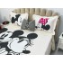 Cuvertura pat dublu, din bumbac tip finet, Identica cu Poza, 3 PIESE, Alb, Mickey&Minnie Mouse [4]