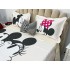 Cuvertura pat dublu, din bumbac tip finet, Identica cu Poza, 3 PIESE, Alb, Mickey&Minnie Mouse [5]