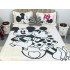 Cuvertura pat dublu, din bumbac tip finet, Identica cu Poza, 3 PIESE, Alb, Mickey&Minnie Mouse [3]