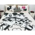 Cuvertura pat dublu, din bumbac tip finet, Identica cu Poza, 3 PIESE, Alb, Mickey&Minnie Mouse [11]