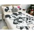 Cuvertura pat dublu, din bumbac tip finet, Identica cu Poza, 3 PIESE, Alb, Mickey&Minnie Mouse [7]
