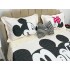 Cuvertura pat dublu, din bumbac tip finet, Identica cu Poza, 3 PIESE, Alb, Mickey&Minnie Mouse [6]