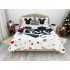 Cuvertura pat dublu, din bumbac tip finet, Identica cu Poza, 3 PIESE, Alb, Mickey&Minnie Mouse, inimioare [4]