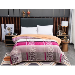 Patura CoCoLiNo cu blanita, Mov-Gri, floral