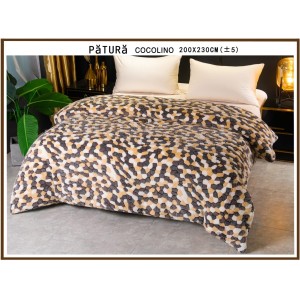 Patura pufoasa cocolino 200x230cm, 220gr, Multicolor, abstract