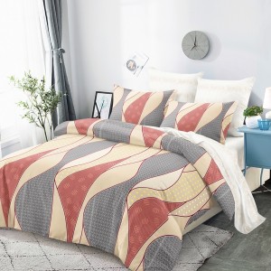 Lenjerie Pat Dublu, FINET, 6 piese, Bej, Gri, Cărămiziu, Model Clasic Lenjerie Pat Dublu, FINET, 6 piese, Bej, Gri, Cărămiziu, Model Clasic