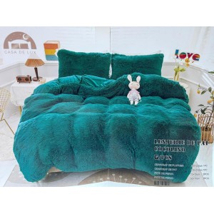 Lenjerie pat super pufoasa COCOLINO Fluffy 6 piese Verde