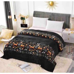 Patura CoCoLiNo, 200x230cm, Jojo Home, Negru, reni