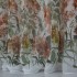 Perdea din matase imprimata - 400cm x 238cm, Rejansa pt. bara, flori de toamna [5]