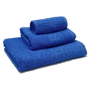 Set 3 Prosoape din 100% Bumbac Pakistanez, 30x50cm, 50x90cm ai 70x130cm, Albastru Set 3 Prosoape din 100% Bumbac Pakistanez, 30x50cm, 50x90cm ai 70x130cm, Albastru