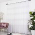 Perdea cu broderie eleganta - 5m latime x 2.32m inaltime x tiv lat, Alb [3]