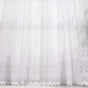 Perdea cu broderie eleganta - 300cm x 260cm, Rejansa pt. sina , Alb