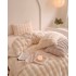 Lenjerie de Pat Dublu, ExtraPufoasa din Blăniță Artificială de Iepure, 4 piese, Crem – Confort Premium și Eleganță Absolută [14]