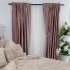 Set 2 draperii , Catifea cu insertii metalizate - 140cm x 250cm , rejansa pt. sina ,Roz - V17 [4]