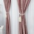 Set 2 draperii , Catifea cu insertii metalizate - 140cm x 250cm , rejansa pt. sina ,Roz - V17 [5]