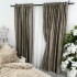 Set 2 Draperii Catifea cu insertii metalizate - 200cm x 232cm, Rejansa pt. bara , Grej - V4 [5]