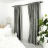 Set 2 Draperii  Catifea cu insertii metalizate, Gri inchis, 200cm latime x 232cm inaltime, cu rejansa pt bara [6]
