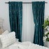 Set 2 Draperii Catifea cu insertii metalizate - 200cm x 232cm, Rejansa pt. bara ,  Turquoise - V36 [3]