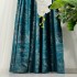 Set 2 Draperii Catifea cu insertii metalizate - 200cm x 232cm, Rejansa pt. bara ,  Turquoise - V36 [5]