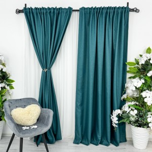 Draperie HoReCa TEXTURATA tip IN, 140cm latime x 260cm înălțime, cu TIV LAT, Turquoise