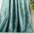Set 2 Draperii Catifea cu insertii metalizate 200cm x 232cm,Rejansa pt. bara , Bleu Aqua - V9 [6]