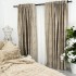 Set 2 Draperii Catifea cu insertii metalizate - 100cm x 270cm ,rejansa pt. bara ,  Bej deschis - V1 [3]