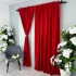 Draperie Soft Touch, cu Aspect Fin și Tenta Satinată, 140cm latime x 260cm înălțime, cu TIV LAT, Rosu [2]