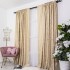 Set 2 bucati Draperie din Jacquard Satina, Bej Gold- 200cm latime x 2.32 m inaltime , rejansa pt. bara  [4]