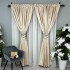 Set 2 bucati Draperie Lines, tip panou 3 metri latime, Crem - 3m latime x 232cm inaltime , rejansa pt. bara  [5]