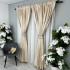 Set 2 bucati Draperie Lines, tip panou 3 metri latime, Crem - 3m latime x 232cm inaltime , rejansa pt. bara  [6]