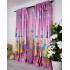 Set 2 bucati de Draperie Satinata pentru copii, Roz, printese, 200cm latime, 232cm inaltime cu rejansa pt bara [11]