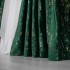Set 2 bucati de Draperie Catifea cu insertii aurii, Verde Smarald, 1.4m latime x 2.1m inaltime, cu rejansa pt sina [4]