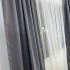 Set 2 Draperii Blackout Satinata - 1.20m x 232cm x rejansa pt bara, Gri inchis [7]