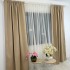 Draperie Blackout Satinata,140cm latime x 260cm înălțime, cu TIV LAT, Bej [7]