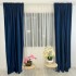 Set 2 Draperii Blackout din catifea Albastru, 140x240cm, cu tiv lat [6]