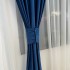 Set 2 Draperii Blackout din catifea Albastru, 140x240cm, cu tiv lat [4]
